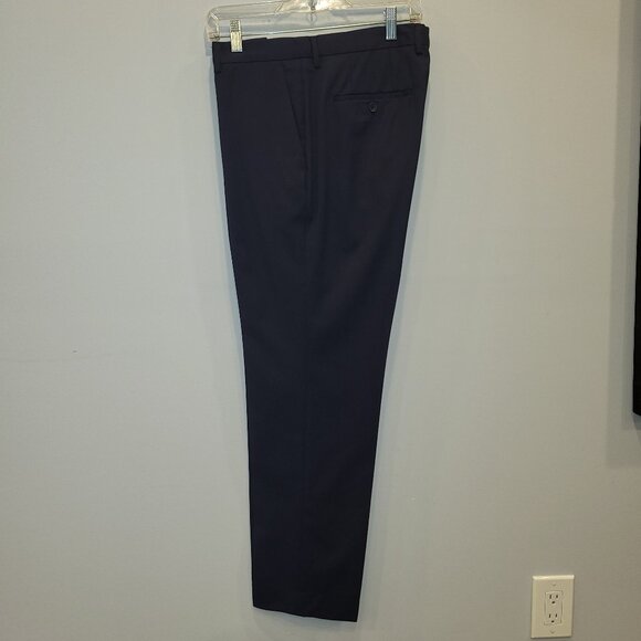 Hugo Boss Navy Blue Men's Wool Trousers Size 36 - Picture 3 of 11